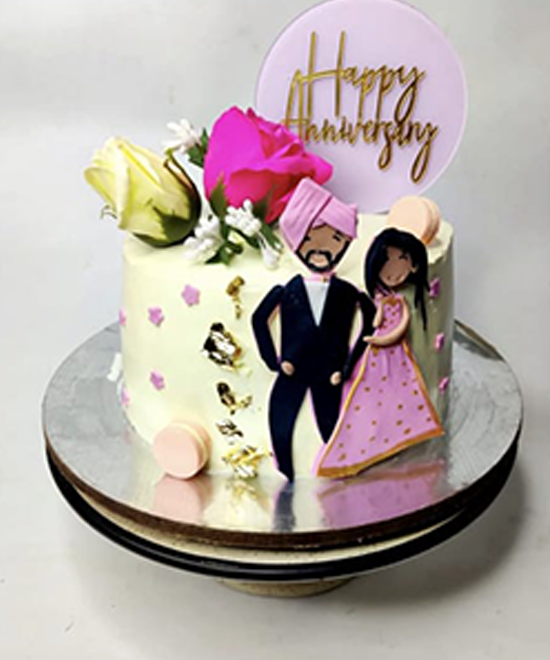 Punjabi Anniversary Cake